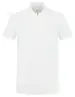 PureWhite Knitted shortsleeve polo half zip w 24010804