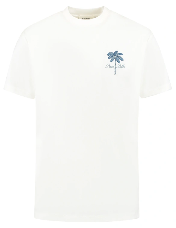 PureWhite Loose Fit Crewneck SS T-shirts 25010116