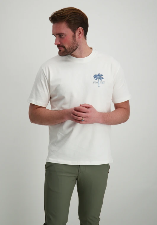 PureWhite Loose Fit Crewneck SS T-shirts 25010116