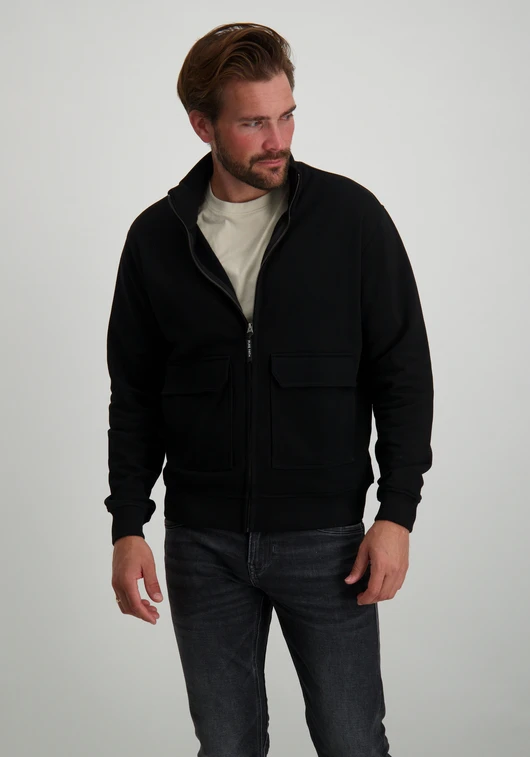 PureWhite Loose Fit Sweaters Zip-up LS 24030307