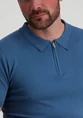PureWhite Regular fit Polo SS Half Zip Knitwe 25010801