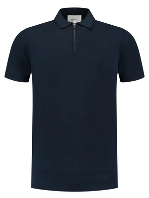 PureWhite Regular fit Polo SS Half Zip Knitwe 25010801