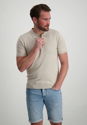 PureWhite Regular fit Polo SS Half Zip Knitwe 25010801