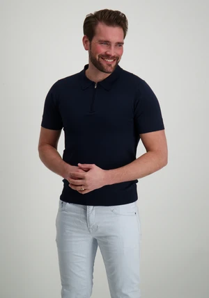 PureWhite Regular fit Polo SS Half Zip Knitwe 25010801