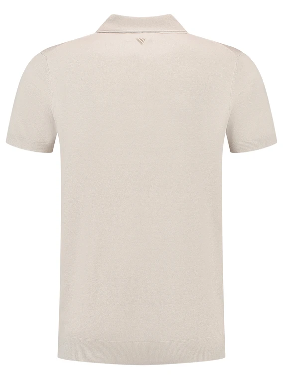 PureWhite Regular fit Polo SS Half Zip Knitwe 25010801
