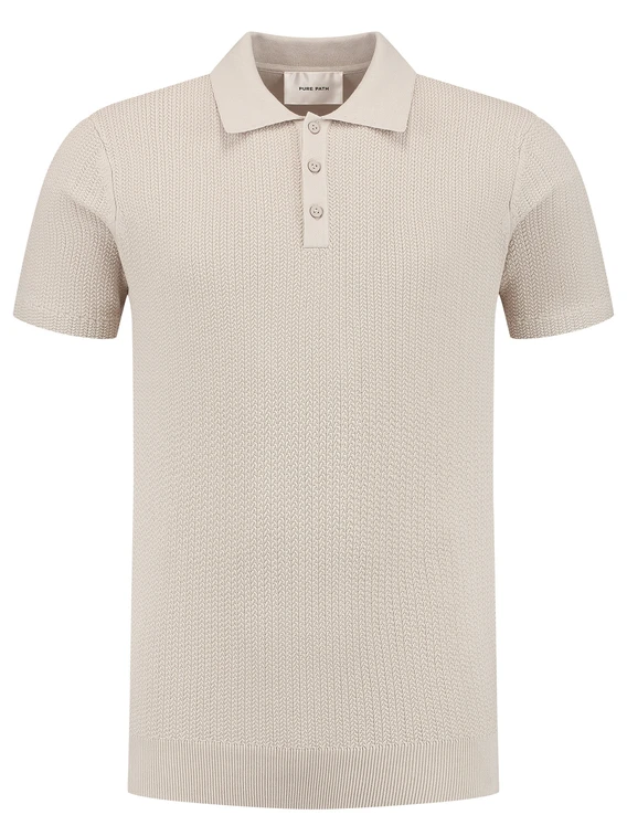 PureWhite Regular fit Polo SS Knitwear 25010815