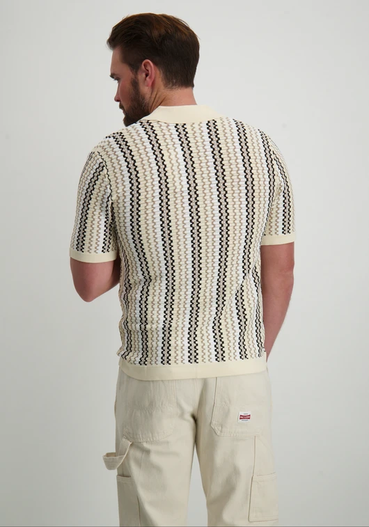 PureWhite Regular fit Shirt SS Knitwear 25010810