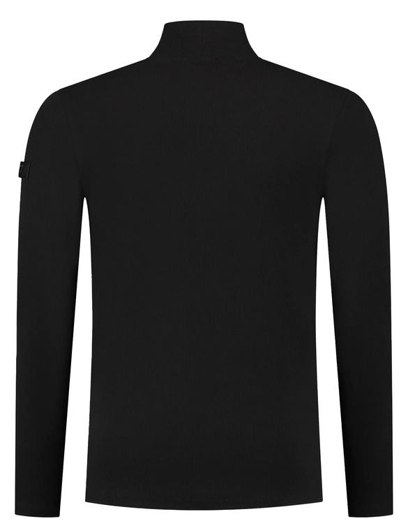 PureWhite Rib mockneck 23030111