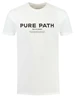 PureWhite T-shirt with front print 24010112