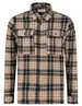 PureWhite Wool look check over shirt 23030207