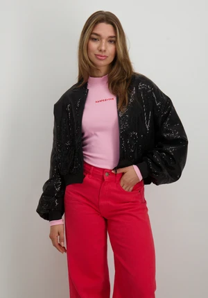 Refined Department ladies woven bomber jacket AMBER R2410450648