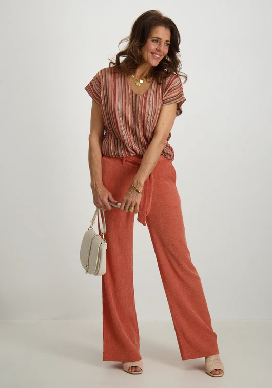Tramontana Belted trousers K02-16-102