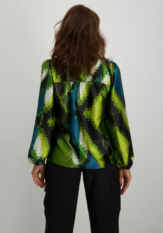 Tramontana Blouse Pixeled Forest C05-14-301
