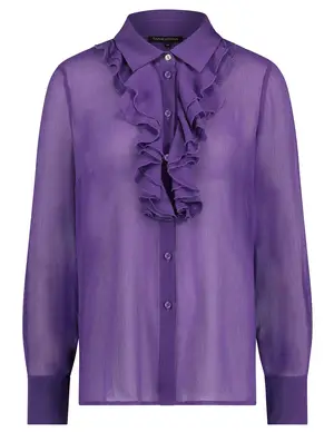 Tramontana Blouse Ruffle Plastron C22-10-301