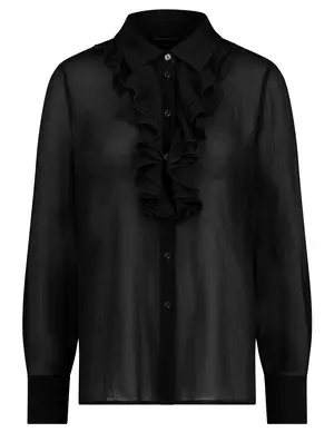 Tramontana Blouse Ruffle Plastron C22-10-301