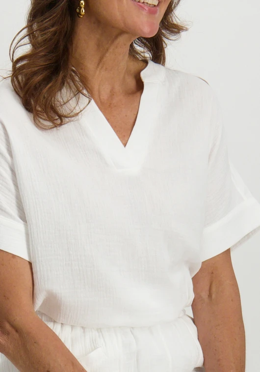 Tramontana Cotton Gauze T-shirt Q09-16-401