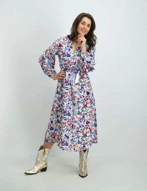 Tramontana Dress Spring Garden Print C04-07-501