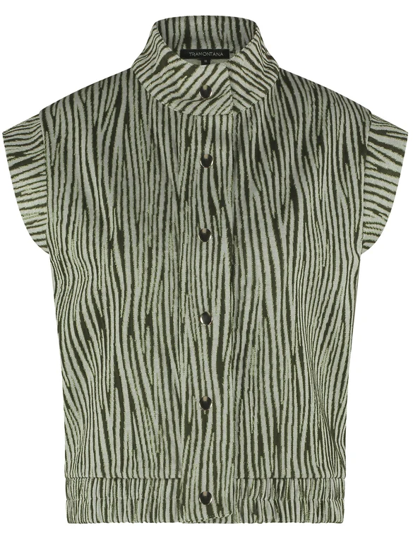 Tramontana Jacquard Vest Zebra K01-15-801