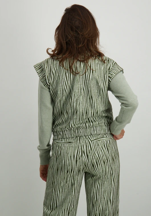 Tramontana Jacquard Vest Zebra K01-15-801