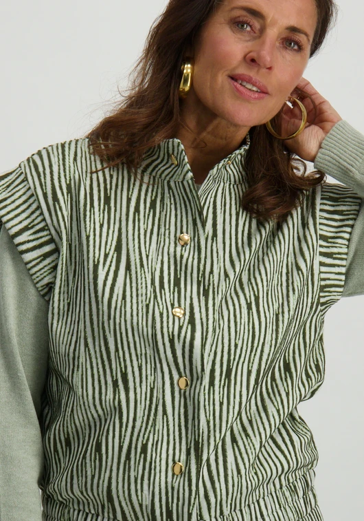 Tramontana Jacquard Vest Zebra K01-15-801