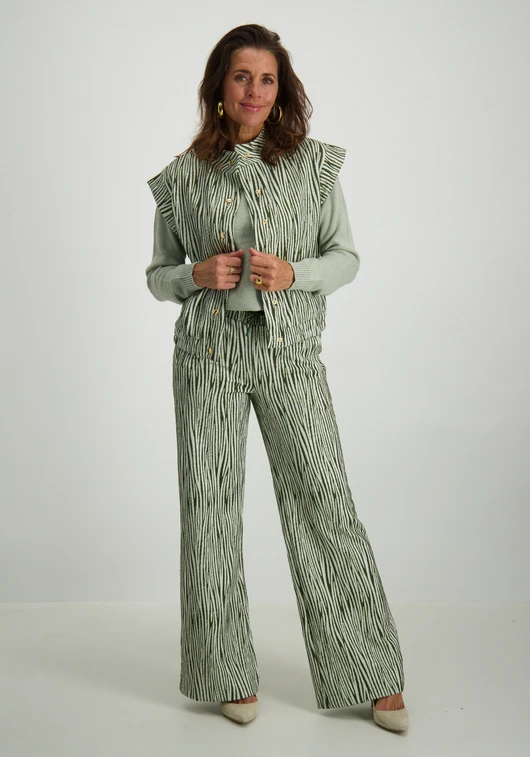 Tramontana Jacquard Vest Zebra K01-15-801