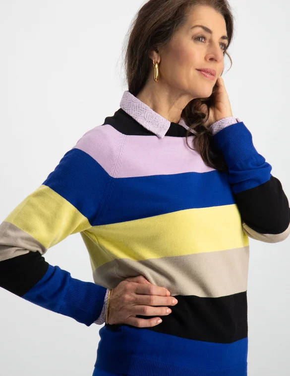 Tramontana Jumper Multicolor Stripe Y02-09-601