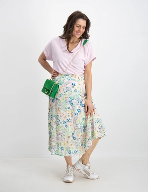 Tramontana Skirt Maxi Summer Florals Print C03-08-201