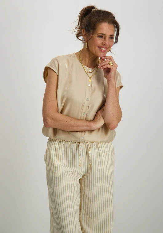 Tramontana Sleeveless Shimmer Blouse C16-16-302