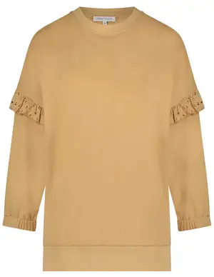 Tramontana Sweater Broderie Ruffles C12-07-601