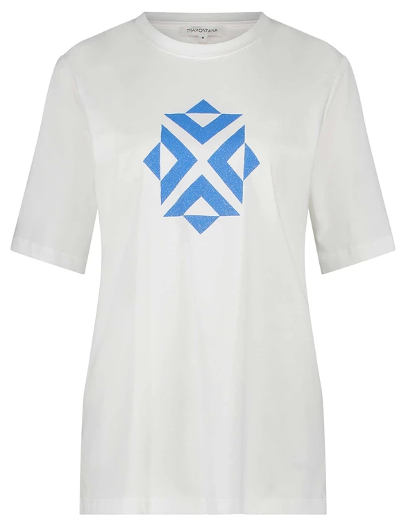 Tramontana T-Shirt Geometric Print D06-11-402