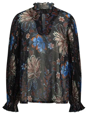 Tramontana Top Elegant Flower Print Q16-10-301