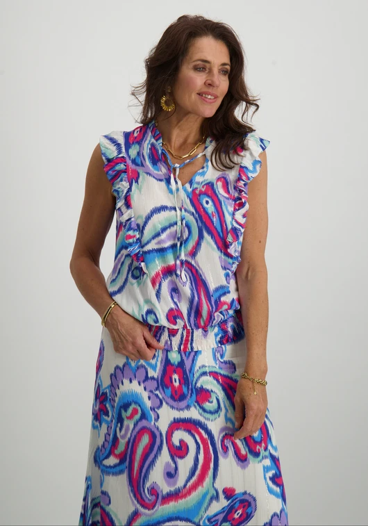 Tramontana Top Lurex Big Paisley C16-12-302