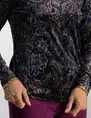 Tramontana Top Velvet Paisley Print C08-10-401