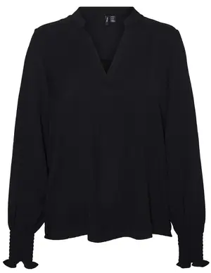 Vero moda VMALVA L/S V-NECK TOP WVN POP7 GA 10302539