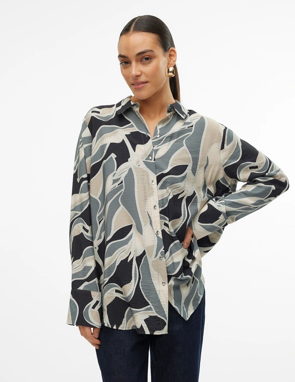 Vero moda VMBELINE BEA LS LONG SHIRT WVN GA 10314874