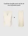 Vero moda VMFLORENCE SL LINEN WAISTCOAT 10306673