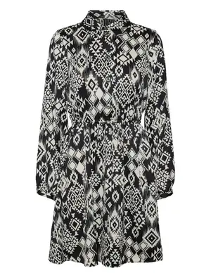 Vero moda VMGEMA GIDA L/S SHORT DRESS WVN BTQ 10303378