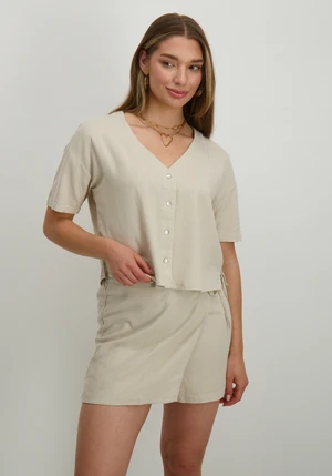 Vero moda VMMYMILO 2/4 V-NECK SHIRT WVN GA 10279696
