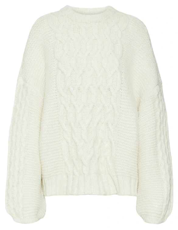 Vero moda VMNEWSVEA LS O-NECK OVERSIZE PULLOV 10314673