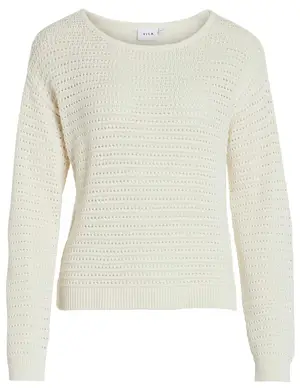 Vila VIBELLISINA BOATNECK L/S KNIT TOP - 14089578