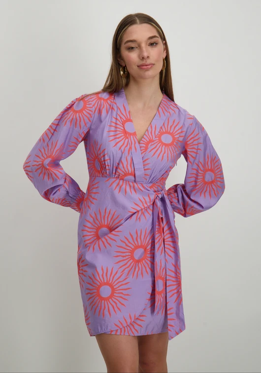 Vila VIBOA V-NECK L/S WRAP DRESS/LC 14108637