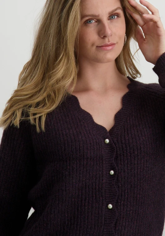 Vila VICUTIE L/S REV GLITTER KNIT CARDIG 14098048