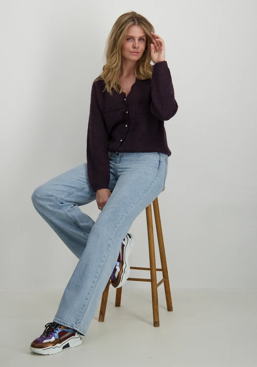 Vila VICUTIE L/S REV GLITTER KNIT CARDIG 14098048