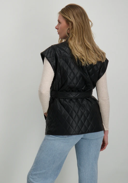 Vila VIELBARA S/L QUILTED COATED VEST 14097835
