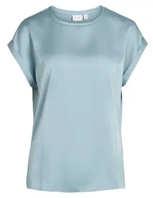 Vila VIELLETTE S/S SATIN TOP/SU - NOOS 14059563