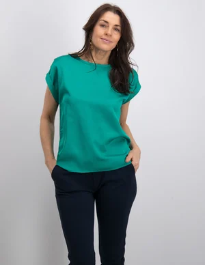 Vila VIELLETTE S/S SATIN TOP/SU - NOOS 14059563