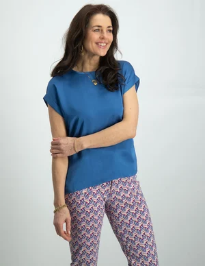 Vila VIELLETTE S/S SATIN TOP/SU - NOOS 14059563