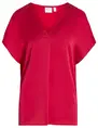 Vila VIELLETTE V-NECK S/S SATIN TOP - NO 14089239