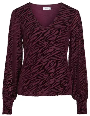 Vila VIMAXA V-NECK L/S TOP 14089988