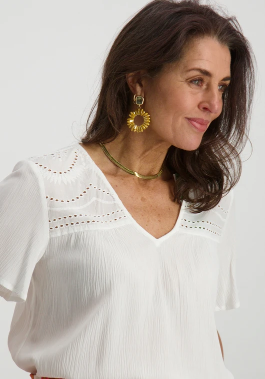 Vila VIMESA LACE S/S TOP - NOOS 14092019